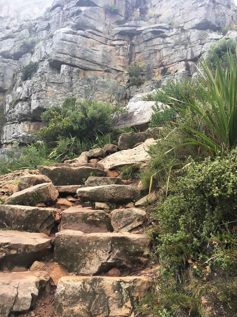 Platteklip Table Mountain Hike in Cape Town, South Africa.