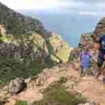 hiking up the 12 Apostles to Table Mountain