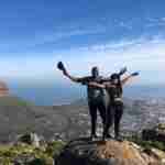 Happy hikers on Table Mountain