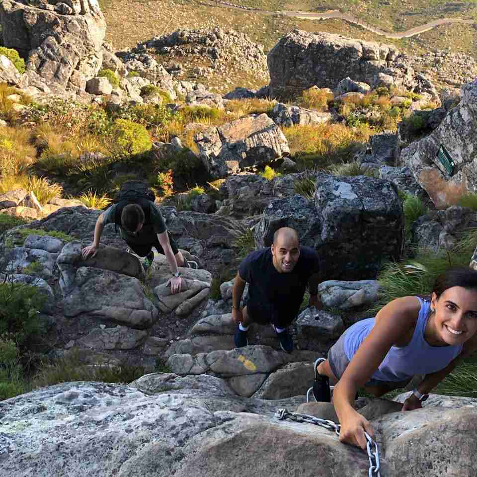 Adventure hike on Table Mountain